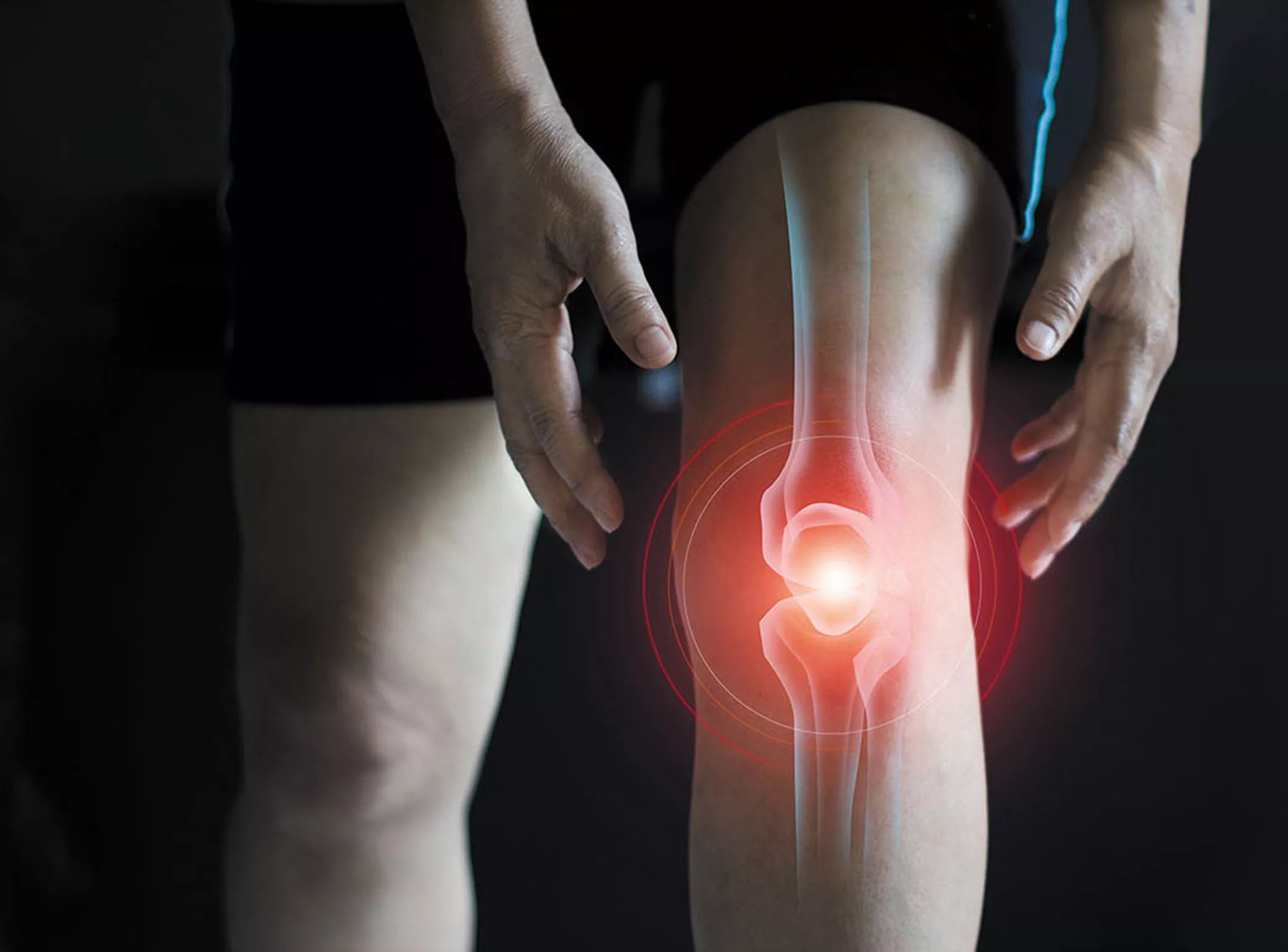 Patient considering knee osteoarthritis treatment