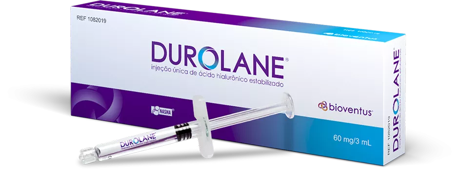 Durolane hyaluronic acid knee injection illustration